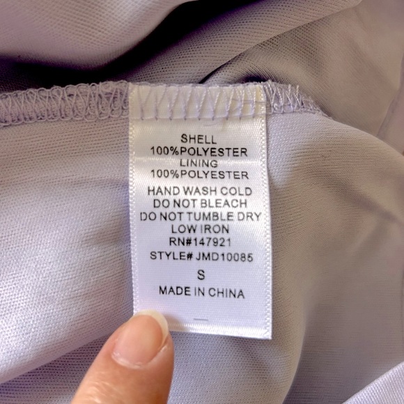 Nwt Chelsea Lace Trumpet Midi Dress Lilac - Picture 9 of 12